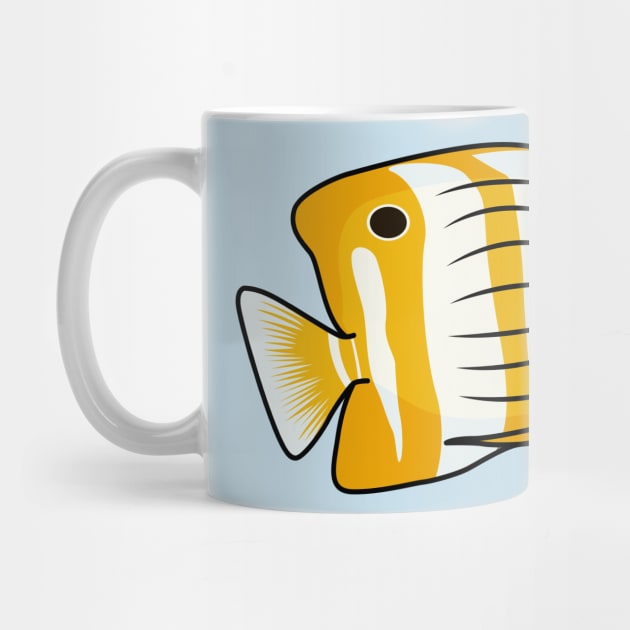 Cute butterfly fish cartoon illustration by Cartoons of fun